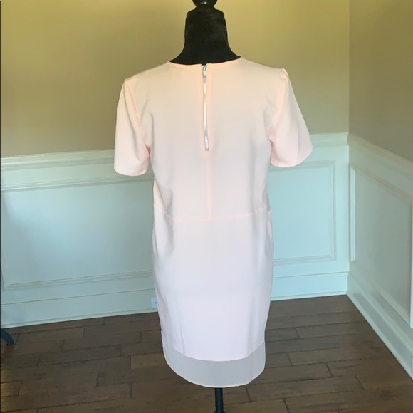 NWOT ASOS Short Sleeve Light Pink Sheath Dress - Picture 5 of 8